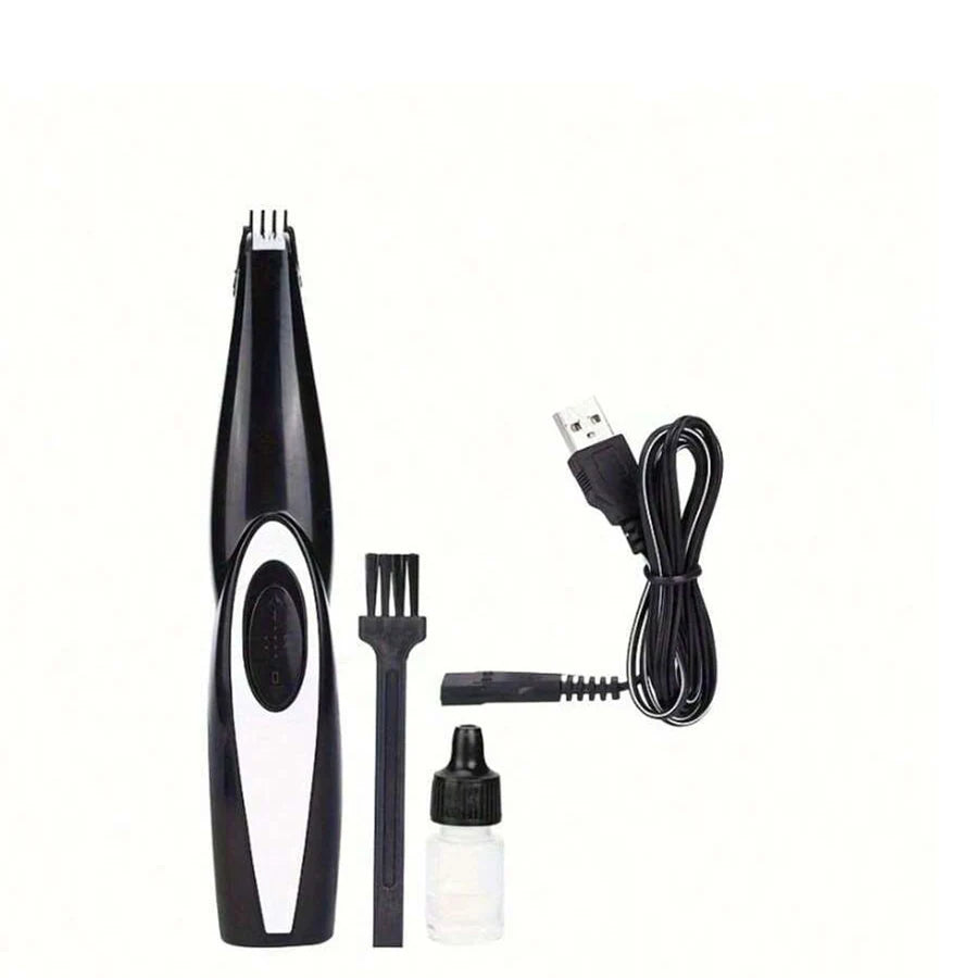 Dog Clippers Grooming Kit Hair Clipper-Low Noise Paw Trimmer- Rechargeable - Quiet Nail Grinder Shaver for Cats and Other Pets 