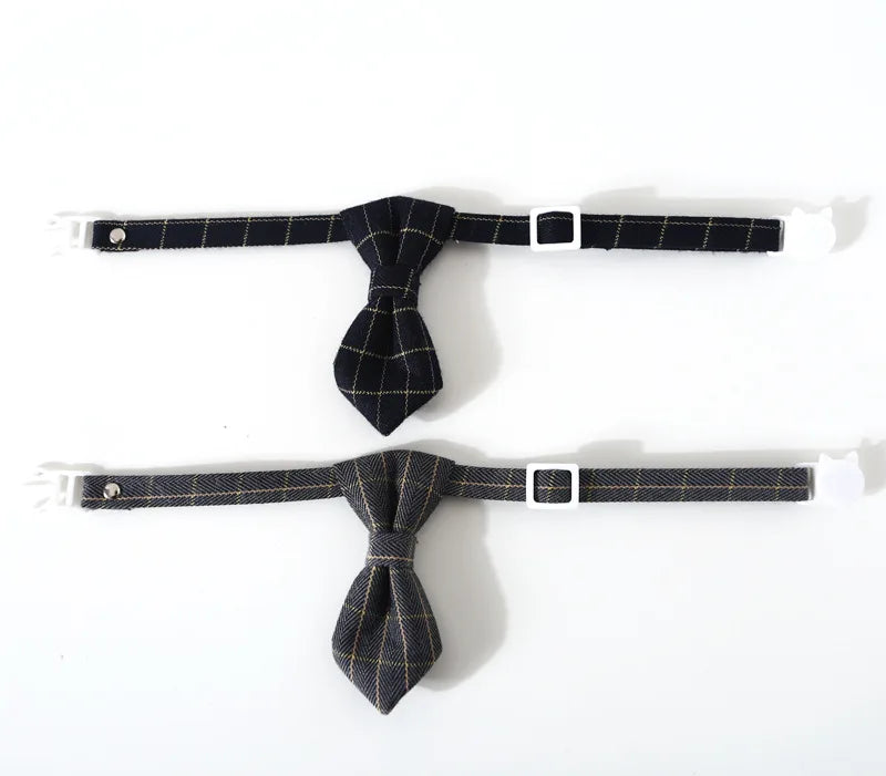 Adjustable Breakaway cat Collar with Bell kitten Cat Collars Cat Accessories Pet Supplies Puppy Bow Tie for Small Dogs