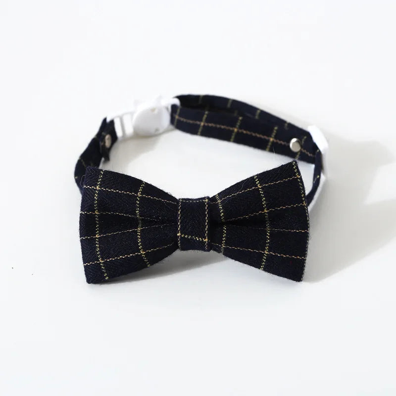 Adjustable Breakaway cat Collar with Bell kitten Cat Collars Cat Accessories Pet Supplies Puppy Bow Tie for Small Dogs
