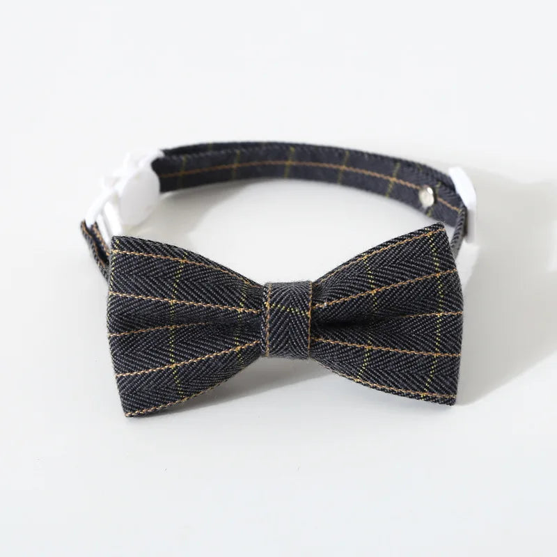 Adjustable Breakaway cat Collar with Bell kitten Cat Collars Cat Accessories Pet Supplies Puppy Bow Tie for Small Dogs