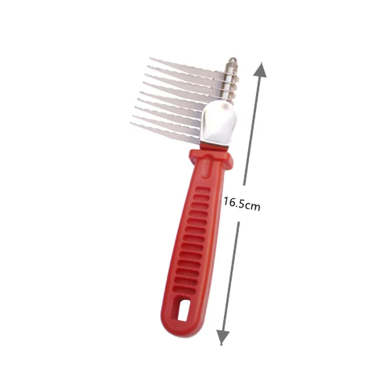 Stainless Steel Dog Pet Hair Grooming Comb Remove Groom Rake Brush Pet Accessories Comb Professional Cleaning Hair Trimmer Brush