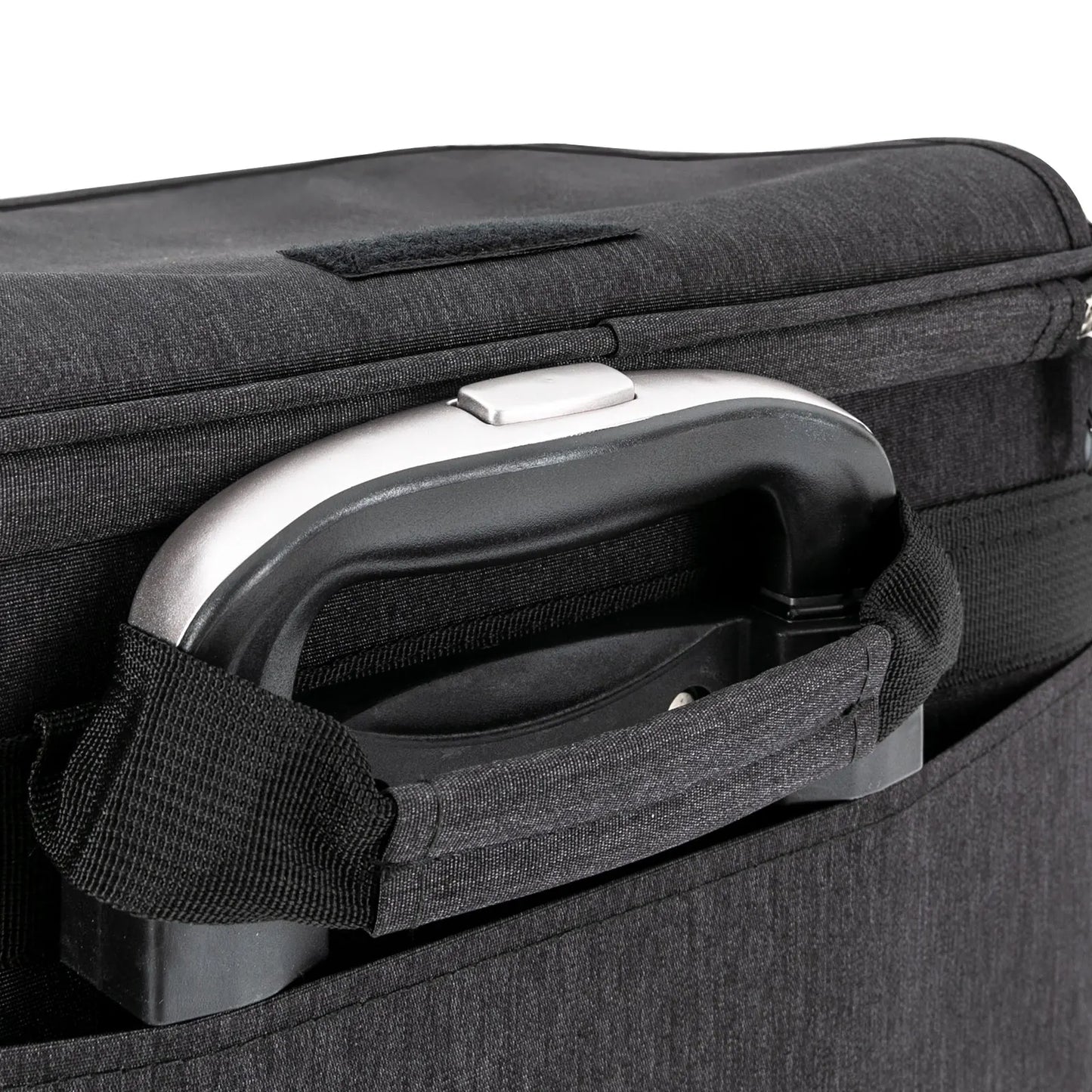 Double-Compartment Pet Rolling Carrier Cat Carrier w/Wheels Ventilated Design Pet Trolley Bag for 2 Pets Traveling, Camping
