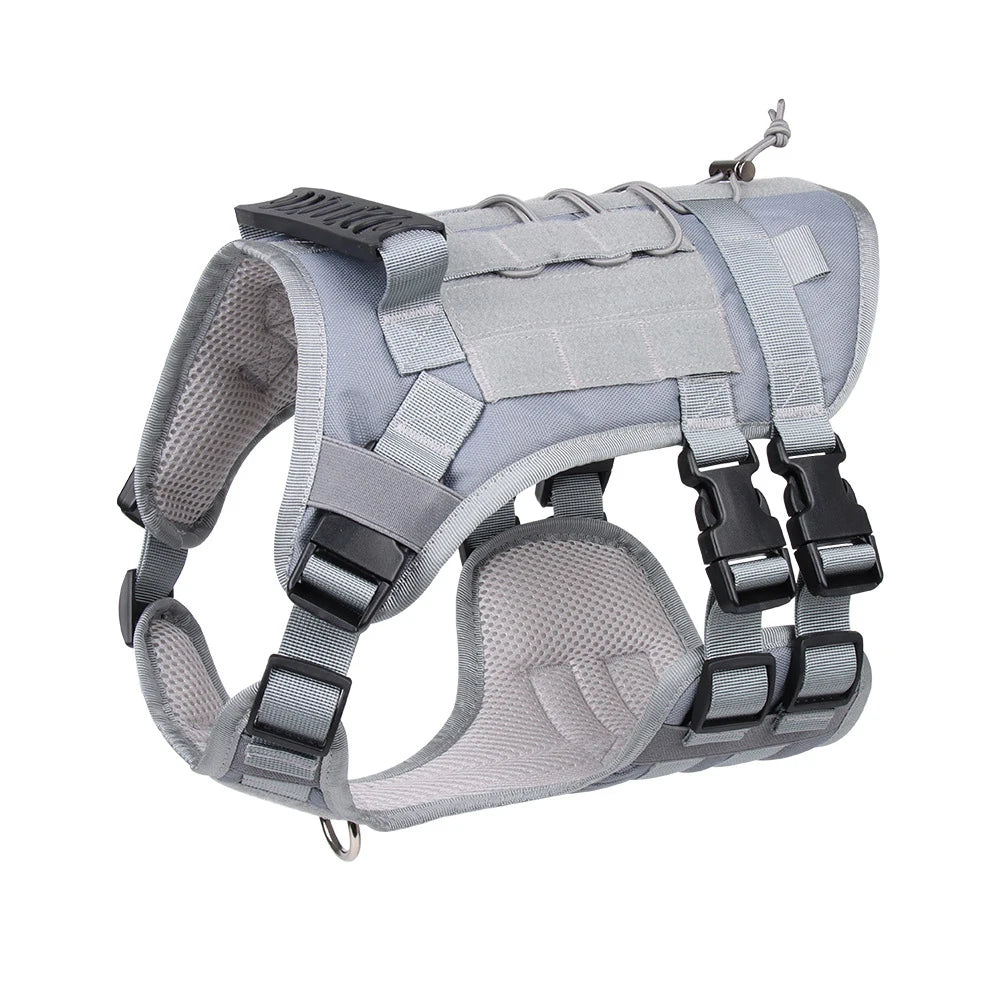 Tactical Dog Harness with Handle and Leash Military Dog Walking Accessory for Rottweiler Medium Large Dog Puppy Harness