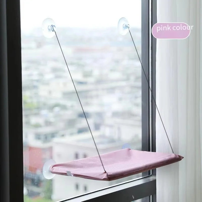 Ultra Soft Cat Window Hammock Bed Securely Mounted Space Saving Cat Perch Ideal for Feline Naptime Top Pet Accessories for Cats