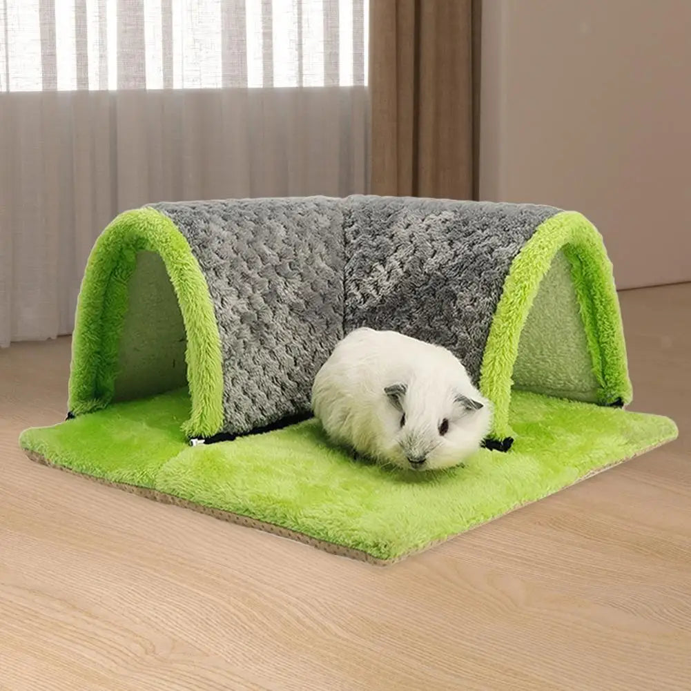 Warm Guinea Pig Hideout Tunnel Bed, Soft Removable Guinea Pig Tunnels And Tubes for Cage, Guinea Pig Hides Fleece For Rat, Sturd