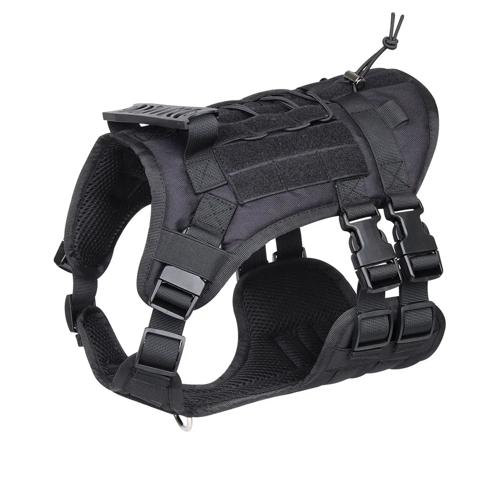 Tactical Dog Harness with Handle and Leash Military Dog Walking Accessory for Rottweiler Medium Large Dog Puppy Harness