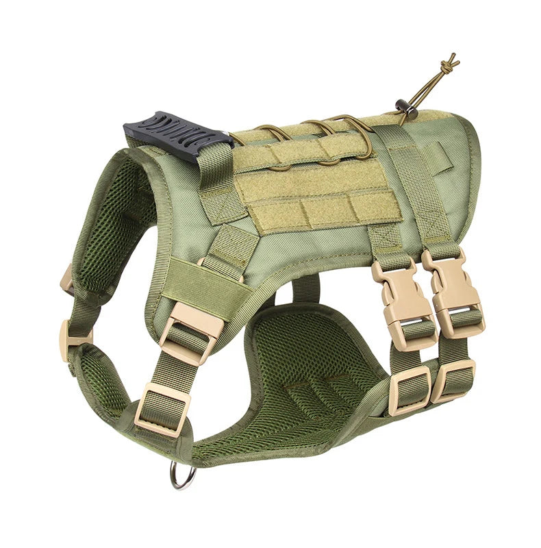Tactical Dog Harness with Handle and Leash Military Dog Walking Accessory for Rottweiler Medium Large Dog Puppy Harness