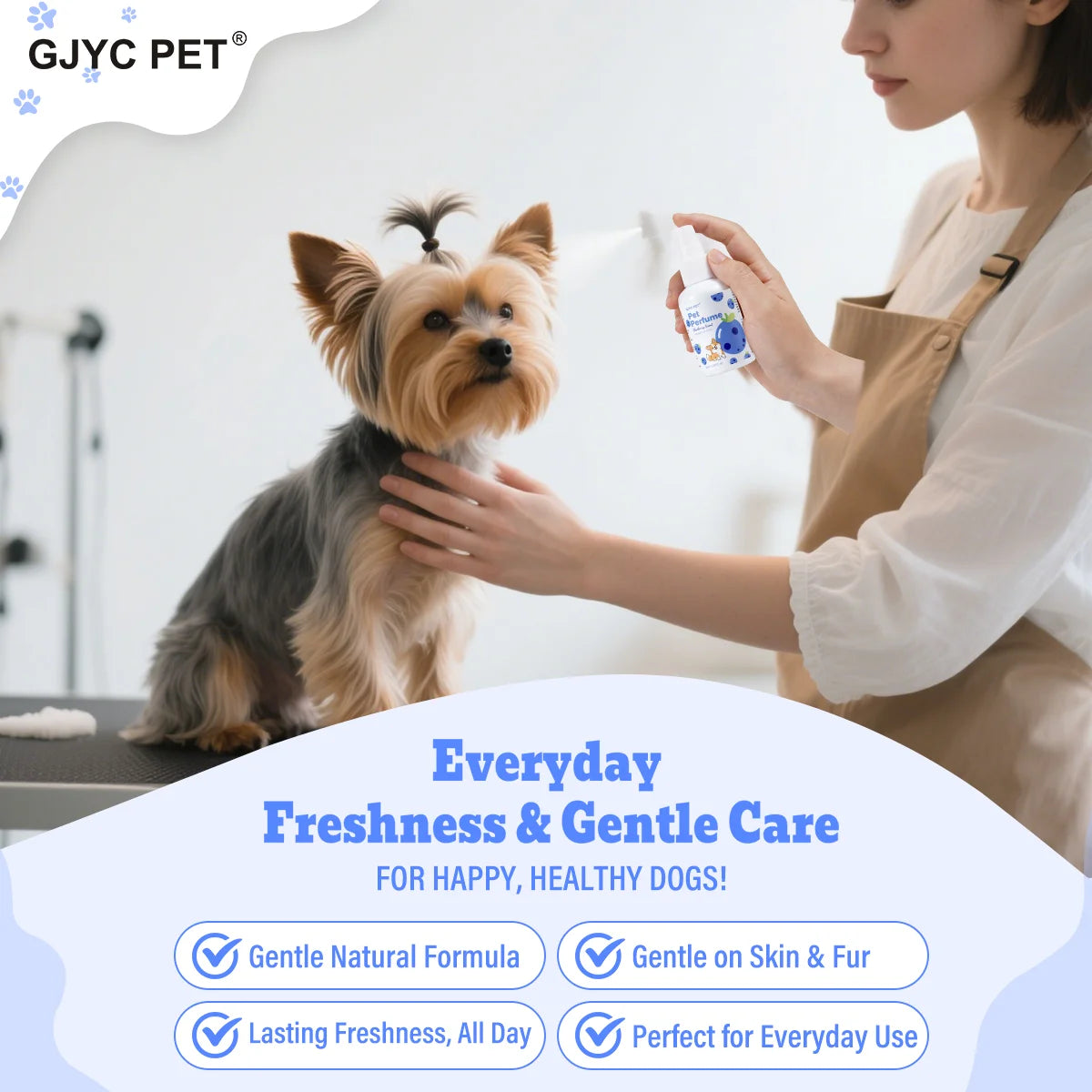 GJYC PET Blueberry Scented Natural Long-Lasting Odor Eliminator Pet Perfume Spray For Dogs Cats