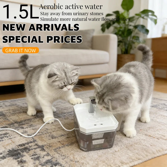 USB Automatic Water Dispenser Drinking Fountain Dispenser for water circulation Cat Water Bowl Removable with Pump Filter Silent