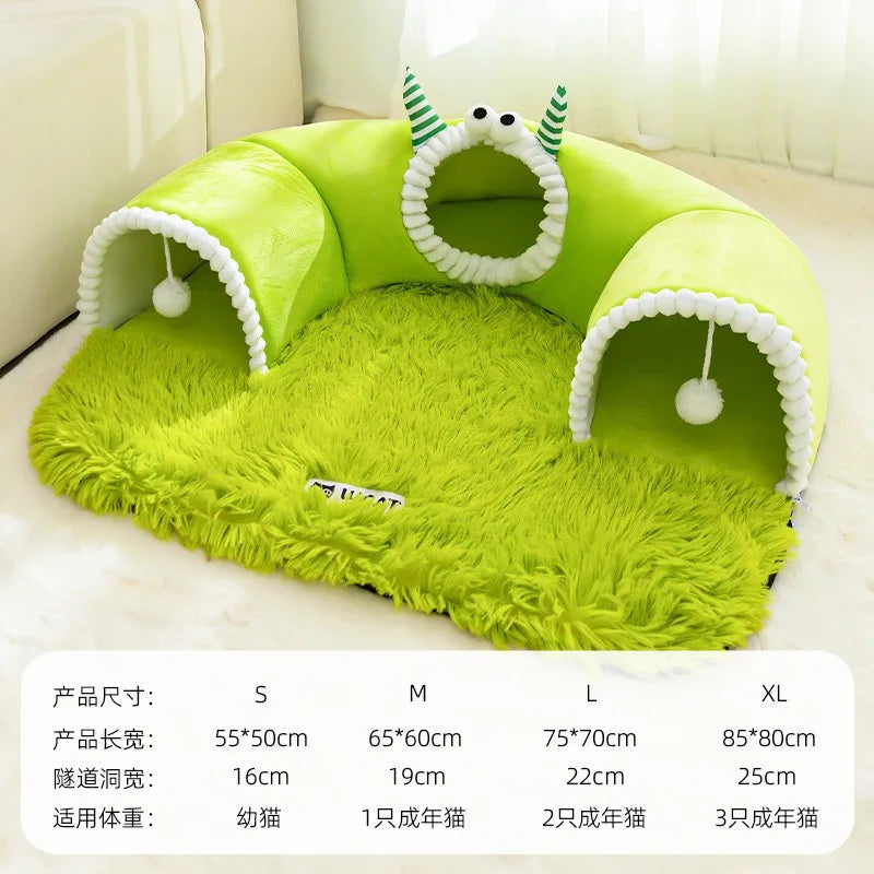 Big Dog Kennel Warm Winter Dog House Mat Detachable Washable Dogs Bed Nest Deep Sleep Tent for Medium Large Dogs House Supplies