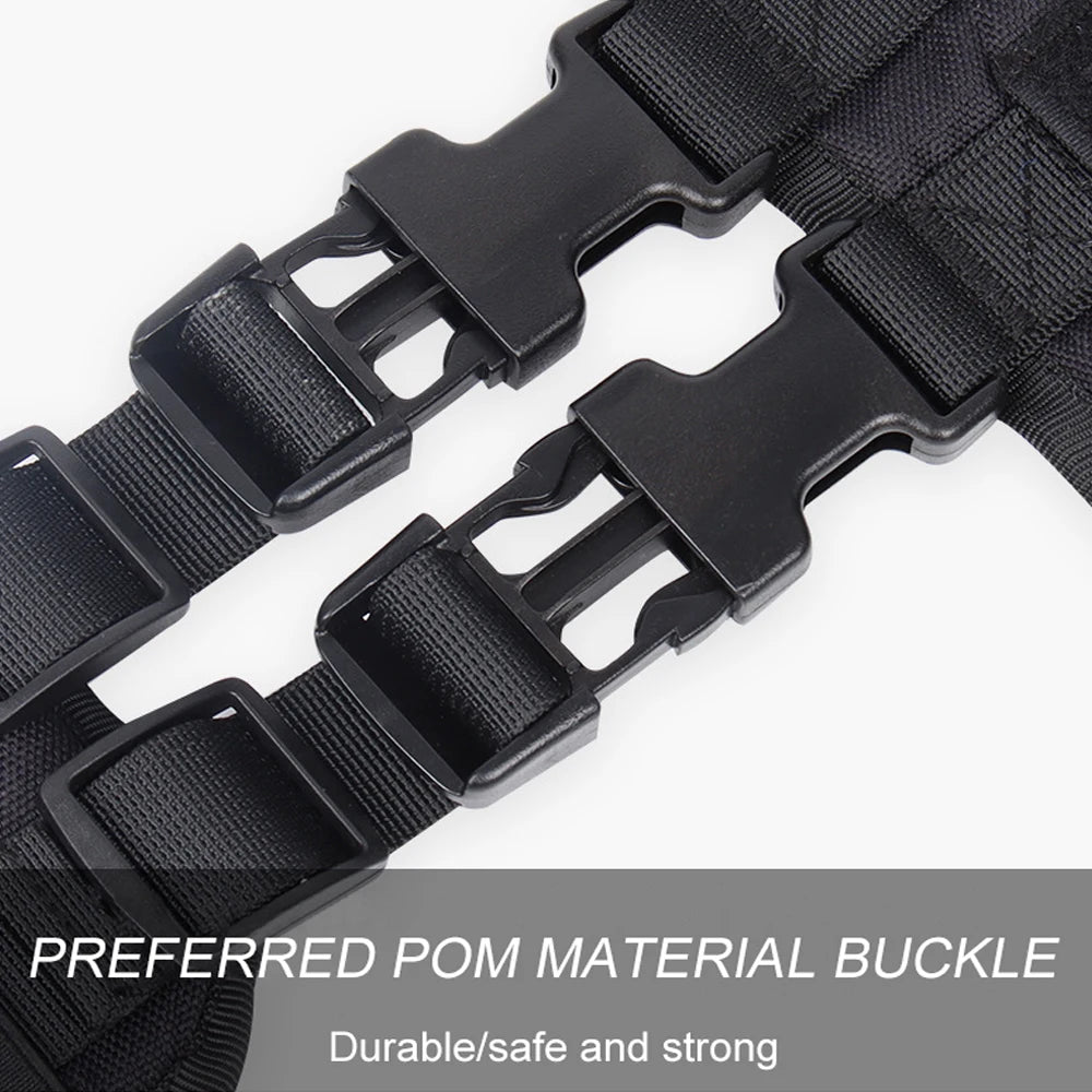 Tactical Dog Harness with Handle and Leash Military Dog Walking Accessory for Rottweiler Medium Large Dog Puppy Harness