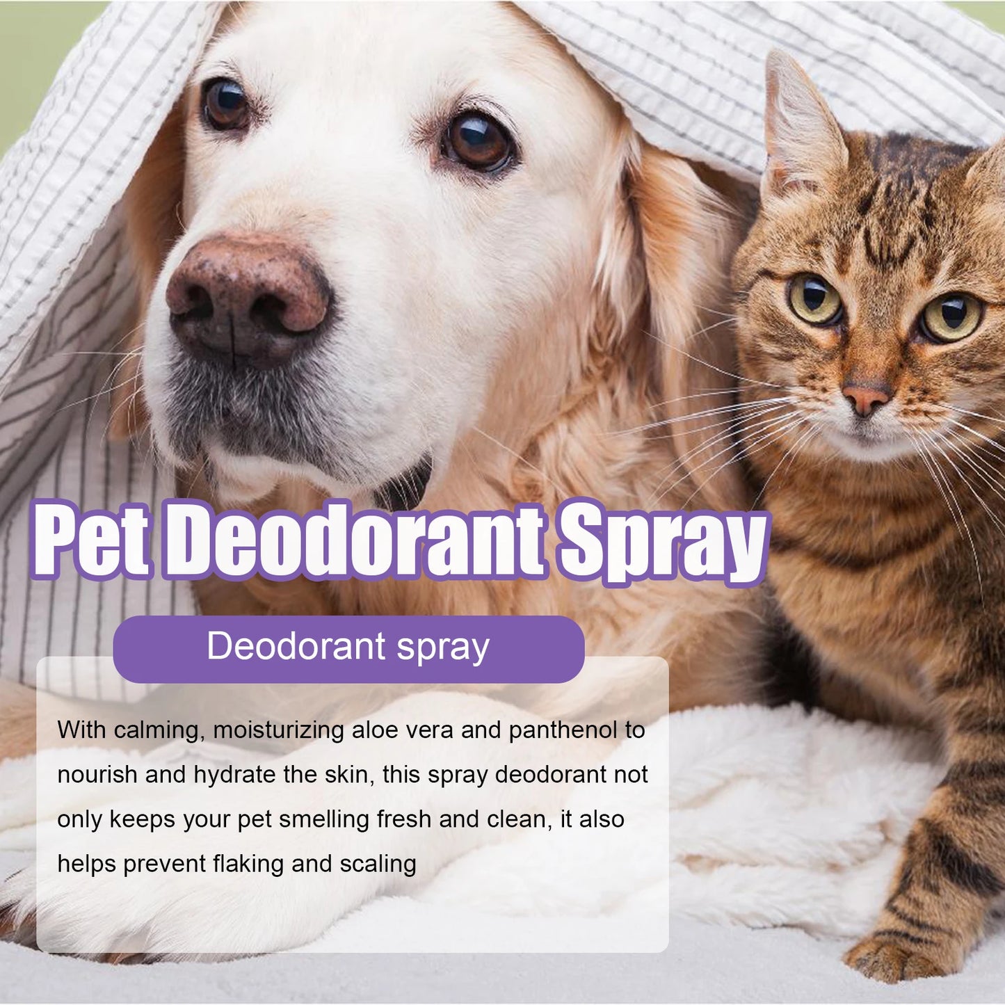 Pet Odor Eliminator Spray for Home Dog Cat Urine Feces Smell Long Lasting Air Freshener Natural Deodorizer 50ml Travel Size