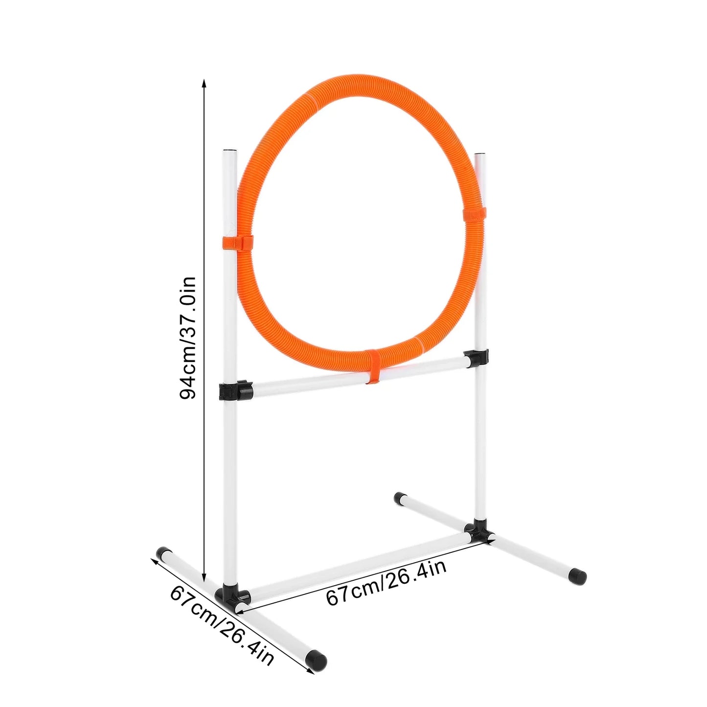 Dog Jumps Set Pet  Training Equipment Dog Adjustable  Jump Hurdle Hoop Pole Obstacle Course Pet  Training Pole
