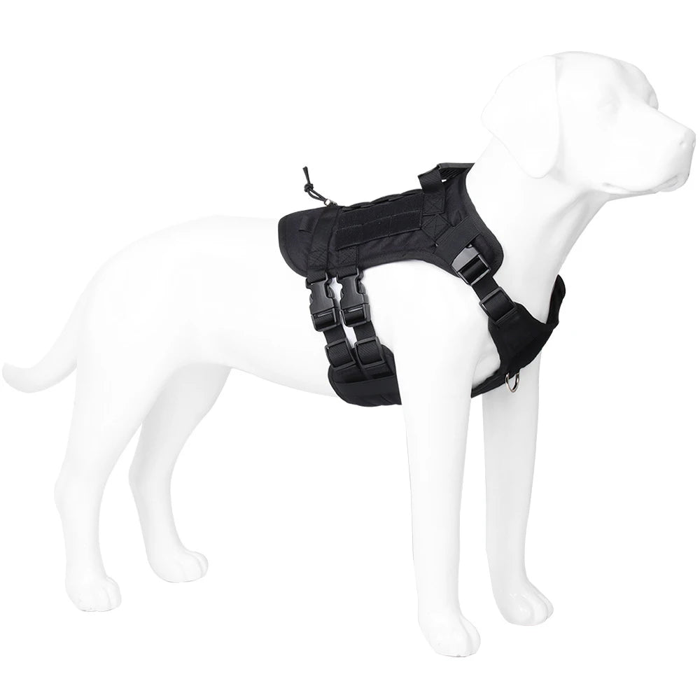 Tactical Dog Harness with Handle and Leash Military Dog Walking Accessory for Rottweiler Medium Large Dog Puppy Harness