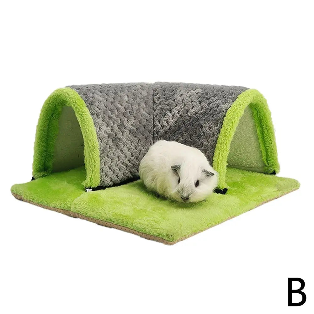 Warm Guinea Pig Hideout Tunnel Bed, Soft Removable Guinea Pig Tunnels And Tubes for Cage, Guinea Pig Hides Fleece For Rat, Sturd