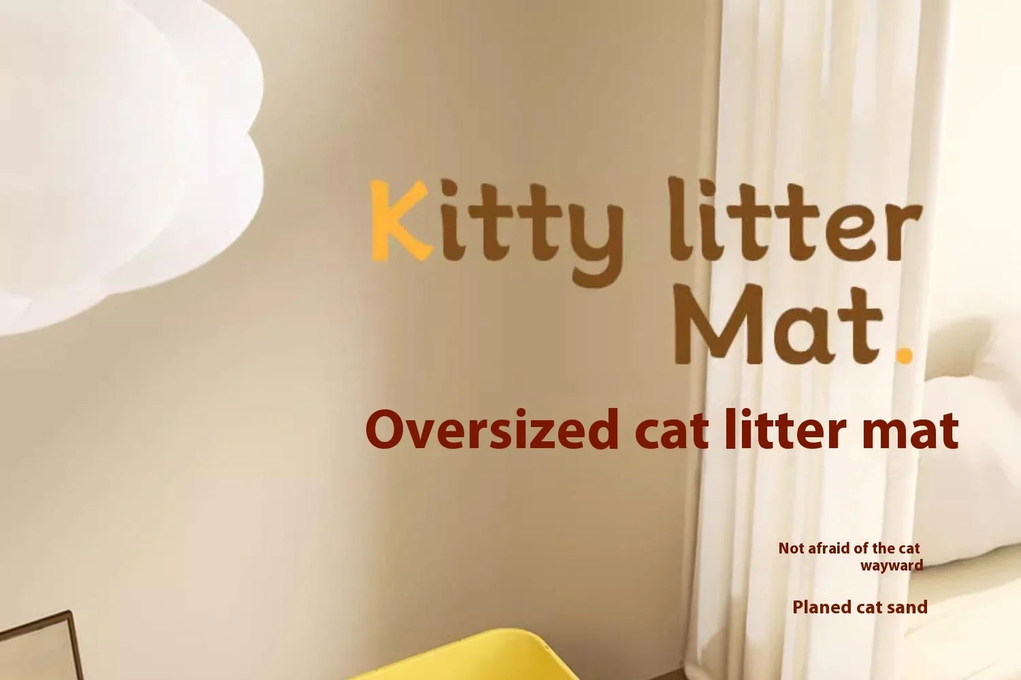 Premium Large Cat Litter Mat 90x60CM Waterproof Double Layer Litter Trapper Non-Slip Washable Pet Toilet Pad Sand Control