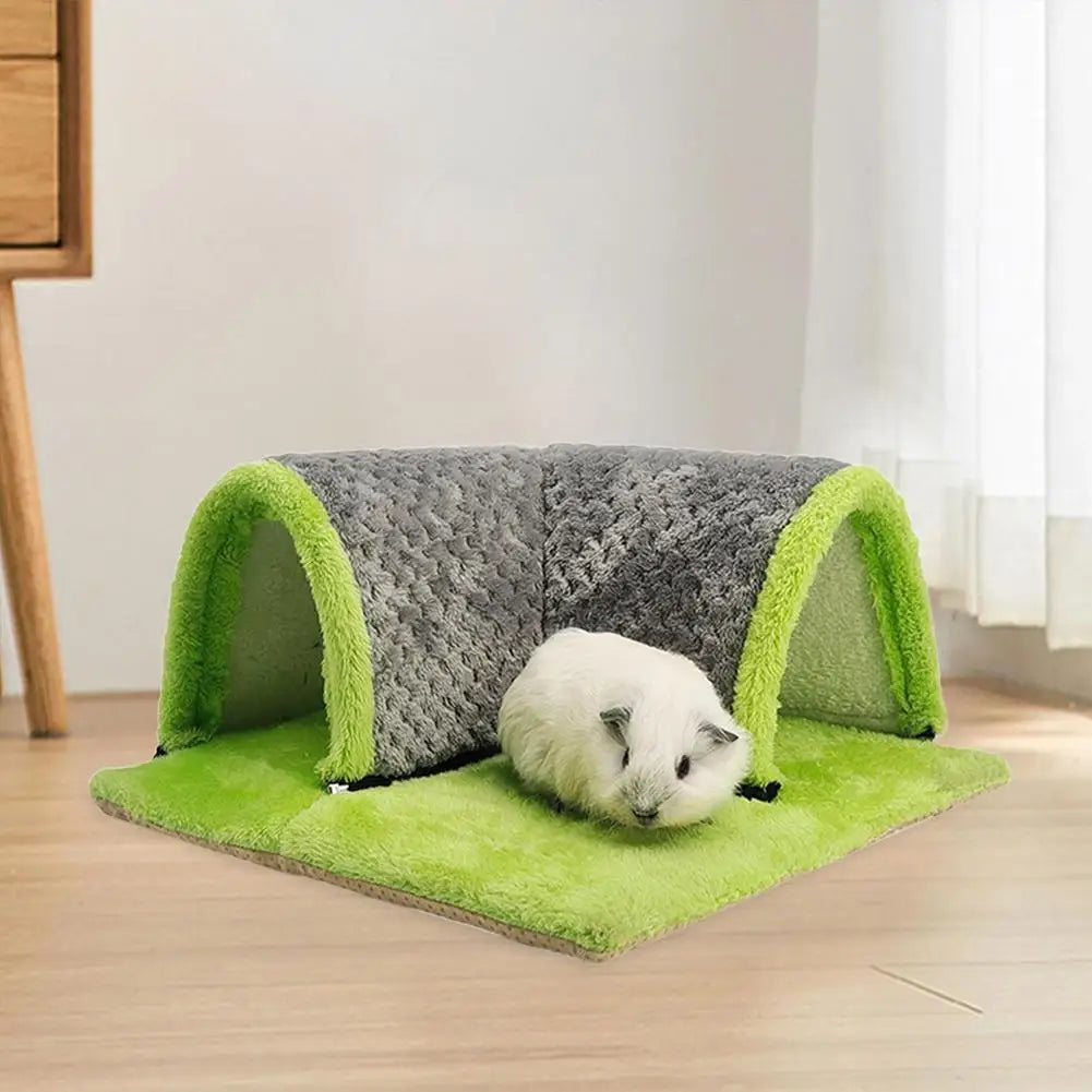 Warm Guinea Pig Hideout Tunnel Bed, Soft Removable Guinea Pig Tunnels And Tubes for Cage, Guinea Pig Hides Fleece For Rat, Sturd