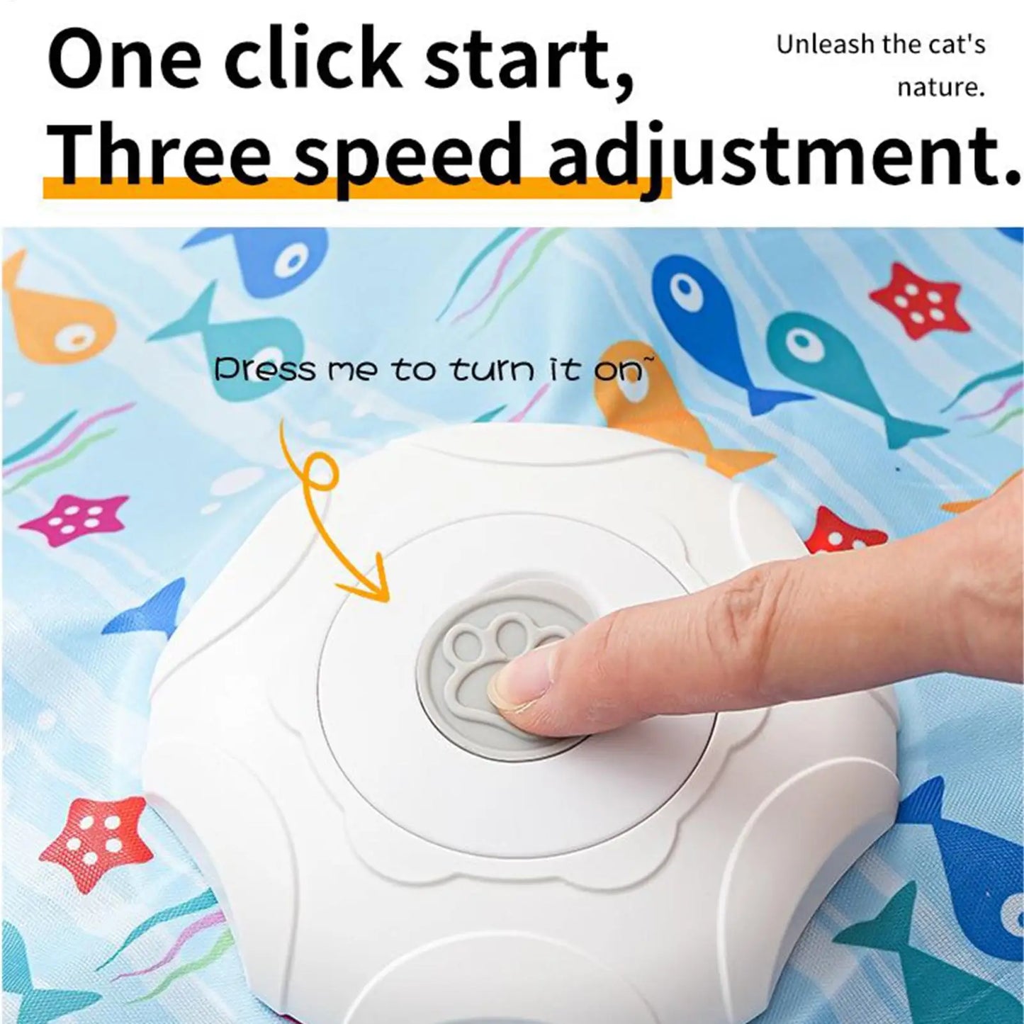 Indoor Interactive Cat Toys, Electric Cat Entertainment Toys, Automatic Cat Toy Spinner, Star-shaped Moving Toy, Pet Cat Supply