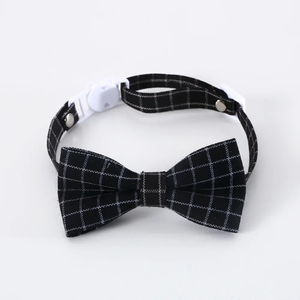 Adjustable Breakaway cat Collar with Bell kitten Cat Collars Cat Accessories Pet Supplies Puppy Bow Tie for Small Dogs