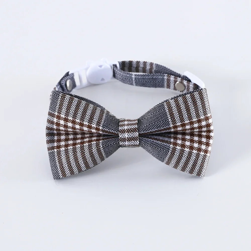 Adjustable Breakaway cat Collar with Bell kitten Cat Collars Cat Accessories Pet Supplies Puppy Bow Tie for Small Dogs