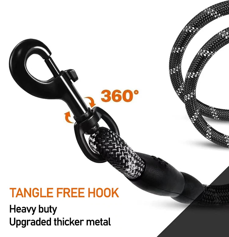 Double Strap for Dogs Lead Retractable Dog Leash for Big Strong Dog Pet Reflective Leash for Small Medium Dog Leash