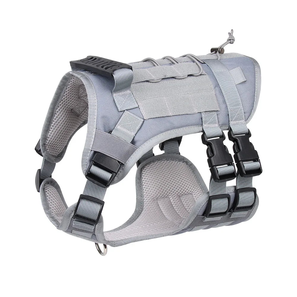 Tactical Dog Harness with Handle and Leash Military Dog Walking Accessory for Rottweiler Medium Large Dog Puppy Harness