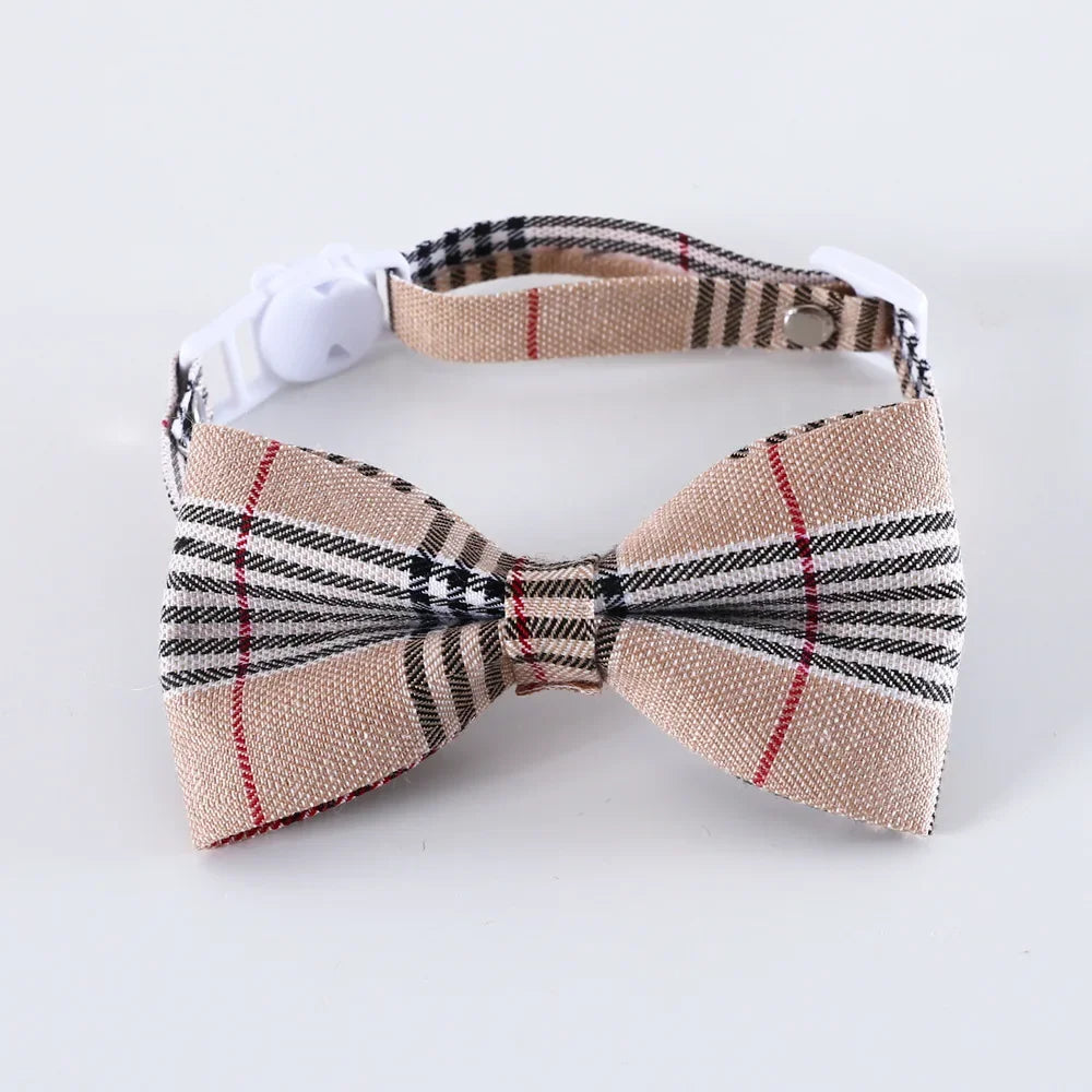 Adjustable Breakaway cat Collar with Bell kitten Cat Collars Cat Accessories Pet Supplies Puppy Bow Tie for Small Dogs