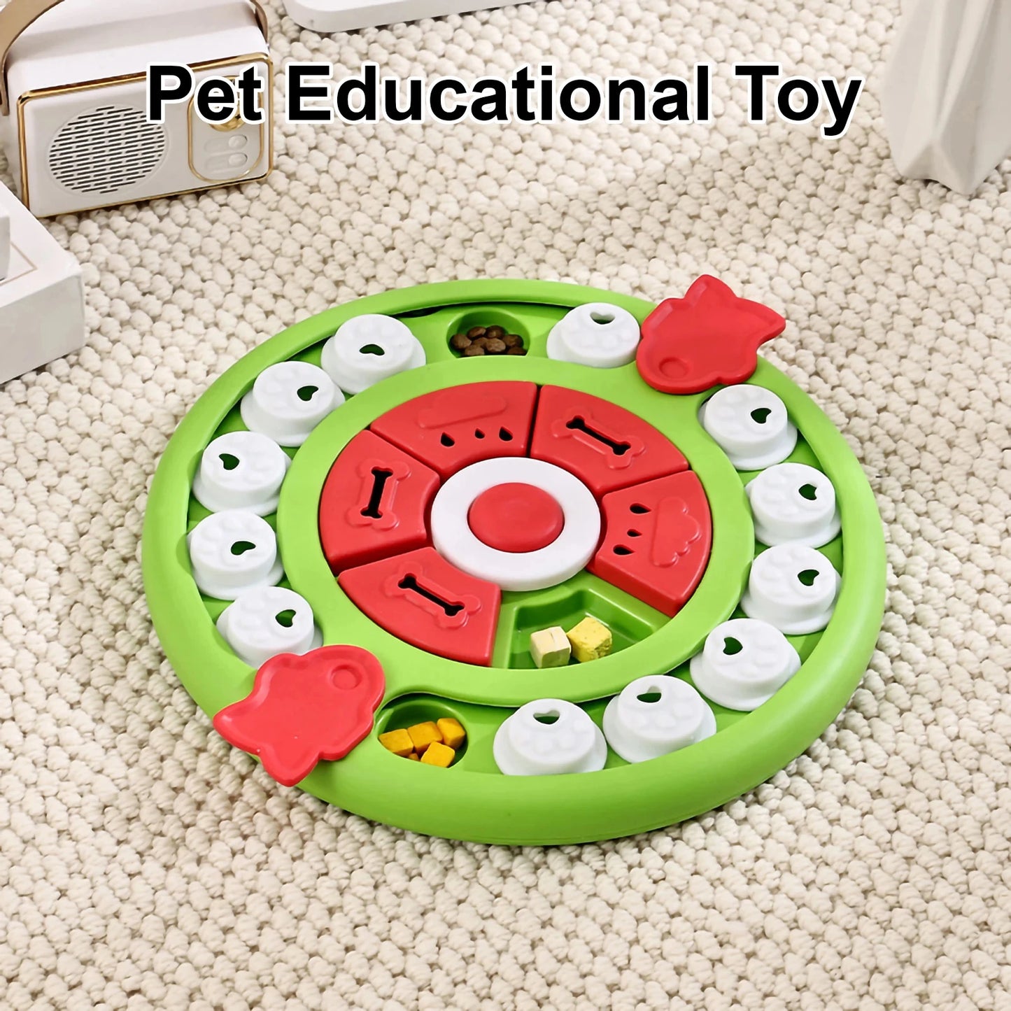 Dog Puzzle Toys Slow Feeder Interactive Increase IQ Food Dispenser Non-Slip Slowly Eating Bowl Cat Dogs Food Games