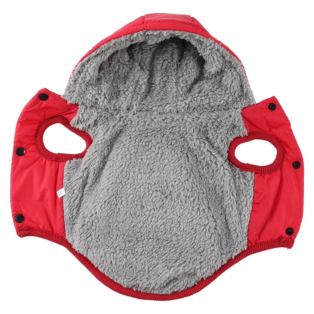 Waterproof Pet Cat Hoodie Jacket For Small Medium Cats Winter Warm Fleece Kitten Costume with D-ring Sphynx Coat Pug Clothes