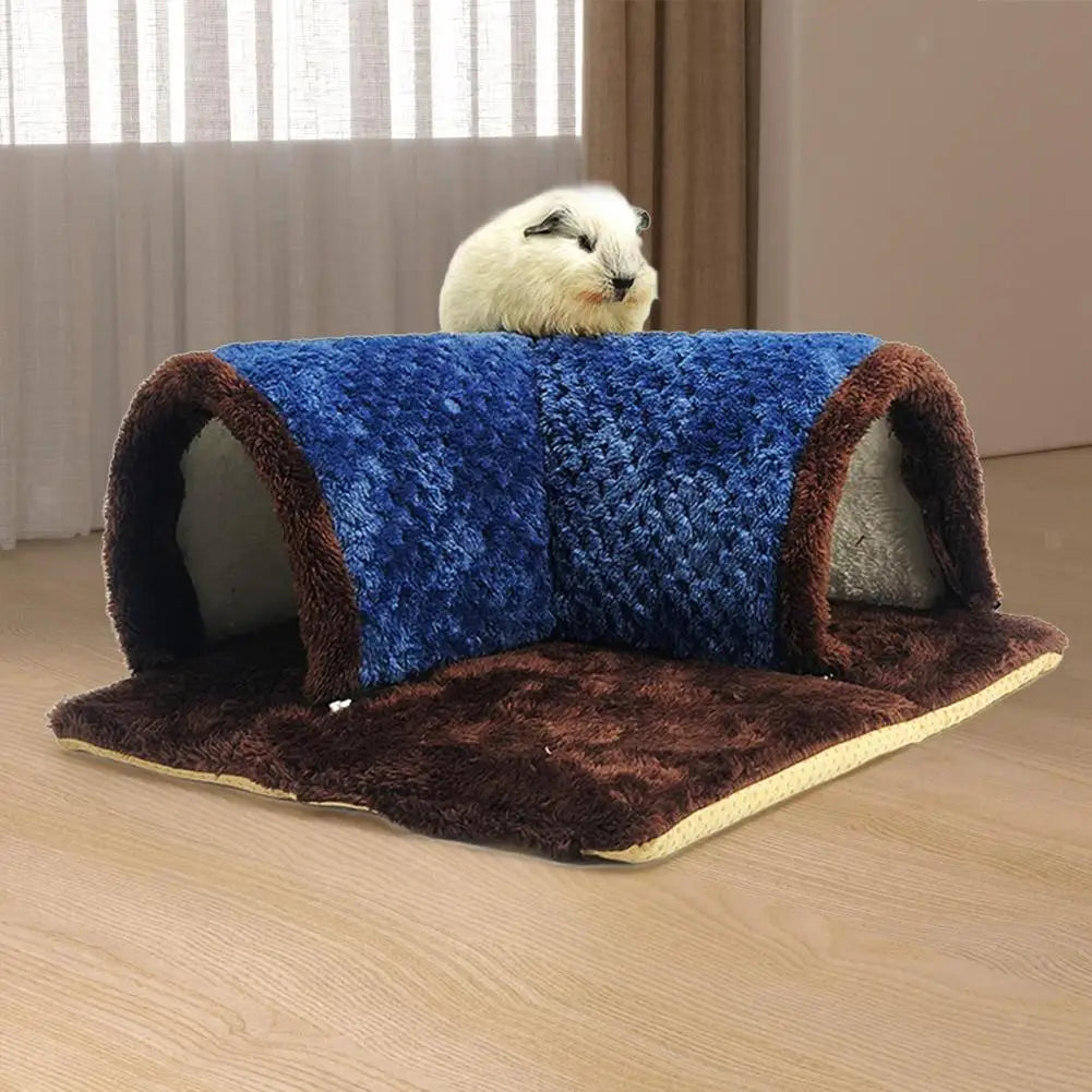 Warm Guinea Pig Hideout Tunnel Bed, Soft Removable Guinea Pig Tunnels And Tubes for Cage, Guinea Pig Hides Fleece For Rat, Sturd
