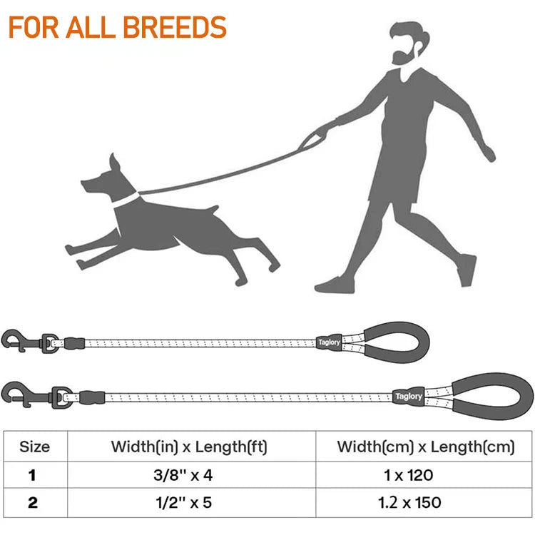 Double Strap for Dogs Lead Retractable Dog Leash for Big Strong Dog Pet Reflective Leash for Small Medium Dog Leash