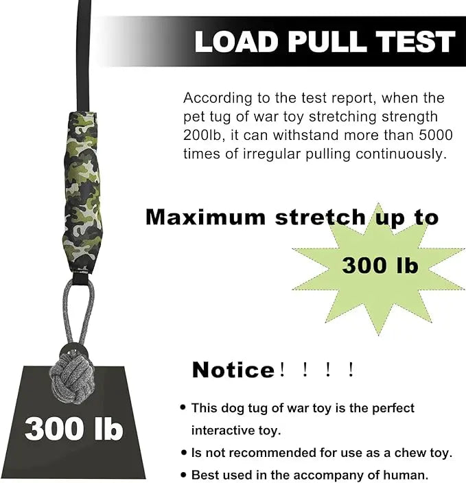 Interactive dog tug of war toy, tug of war toy ball knot, dog toy with knot ball, squeaking dog rope toy for training, suitable