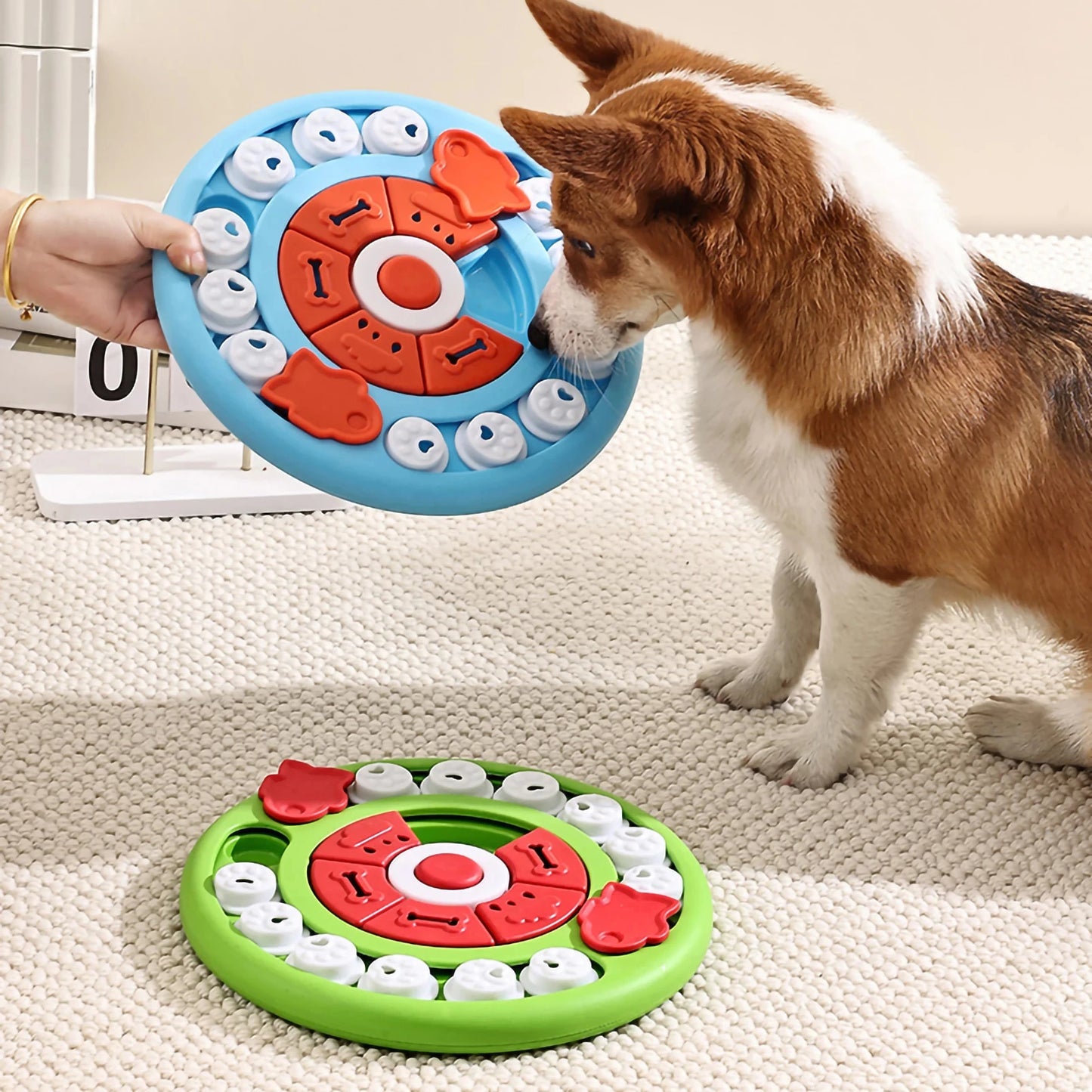 Dog Puzzle Toys Slow Feeder Interactive Increase IQ Food Dispenser Non-Slip Slowly Eating Bowl Cat Dogs Food Games