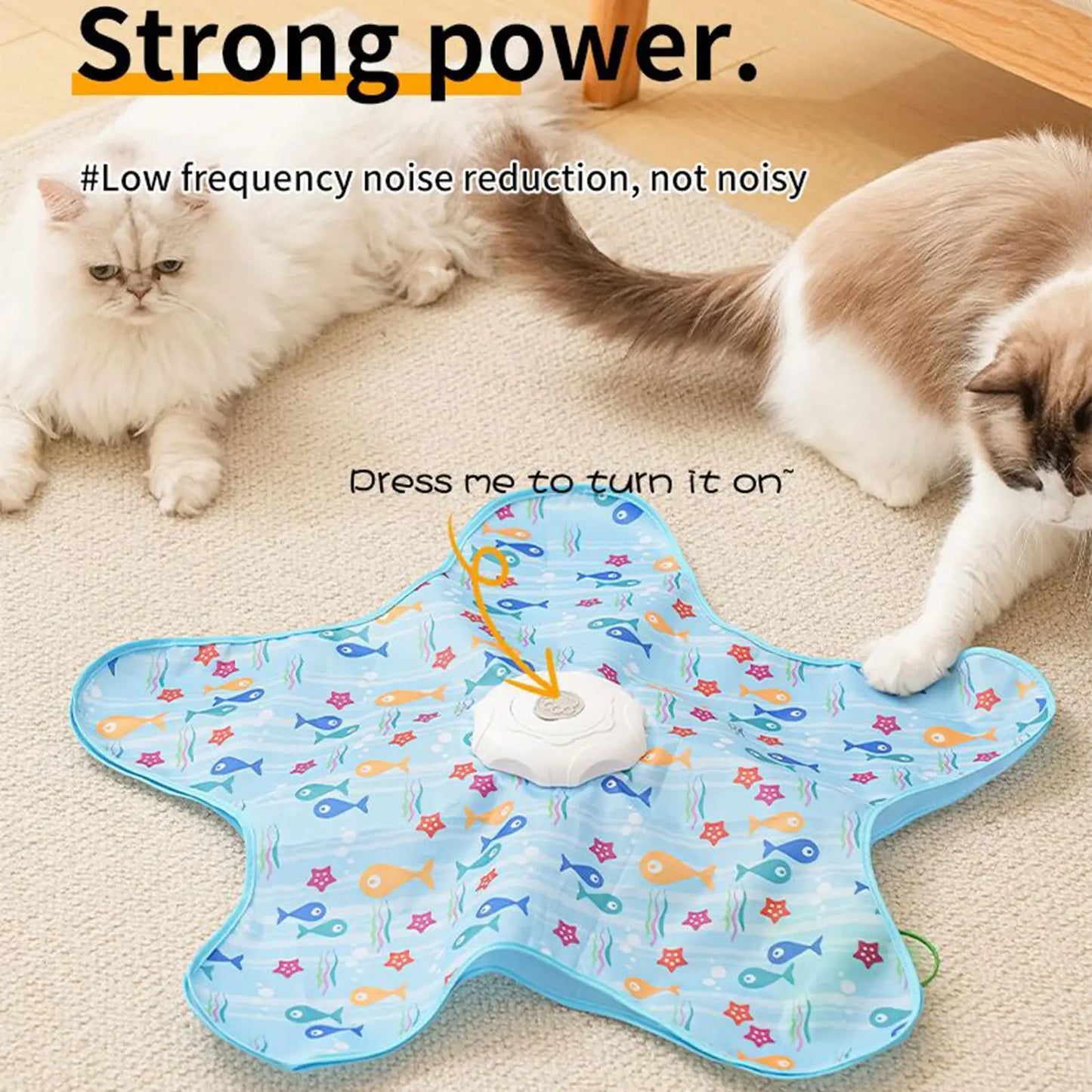 Indoor Interactive Cat Toys, Electric Cat Entertainment Toys, Automatic Cat Toy Spinner, Star-shaped Moving Toy, Pet Cat Supply