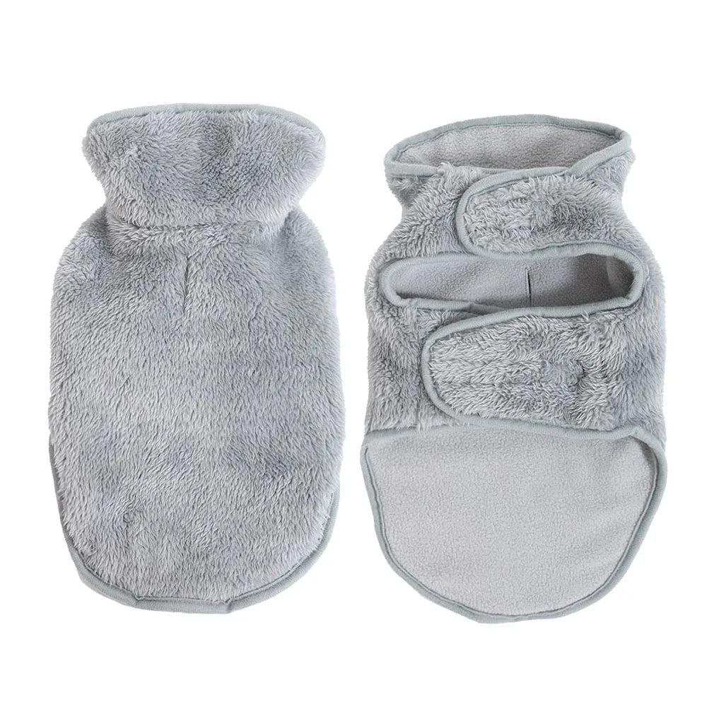 Pet Cat Clothes Fleece Reversible Jacket Sweater For Cats Dogs Soft Fleece Winter Warm Kitten Puppy Padded Vest Apparel Costume