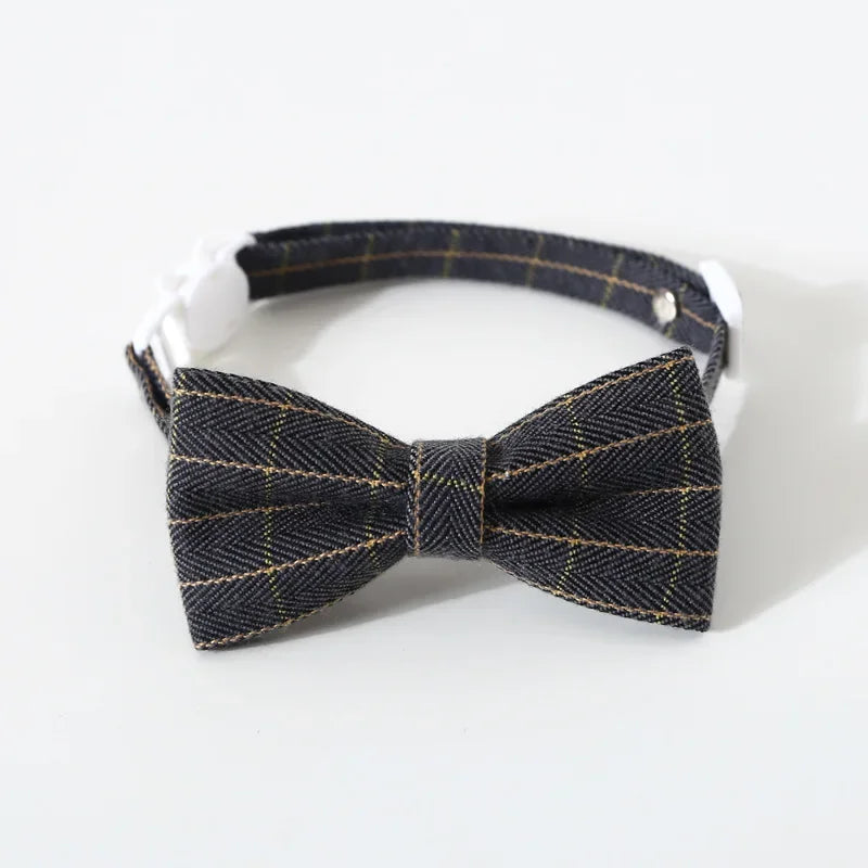 Adjustable Breakaway cat Collar with Bell kitten Cat Collars Cat Accessories Pet Supplies Puppy Bow Tie for Small Dogs