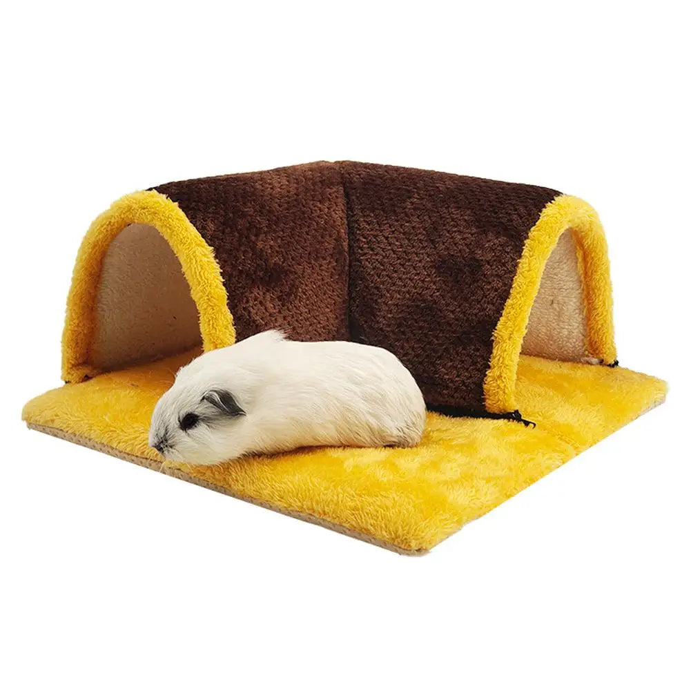 Warm Guinea Pig Hideout Tunnel Bed, Soft Removable Guinea Pig Tunnels And Tubes for Cage, Guinea Pig Hides Fleece For Rat, Sturd