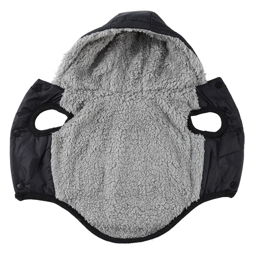 Waterproof Pet Cat Hoodie Jacket For Small Medium Cats Winter Warm Fleece Kitten Costume with D-ring Sphynx Coat Pug Clothes