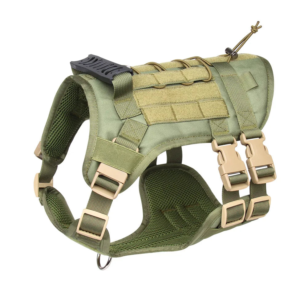 Tactical Dog Harness with Handle and Leash Military Dog Walking Accessory for Rottweiler Medium Large Dog Puppy Harness