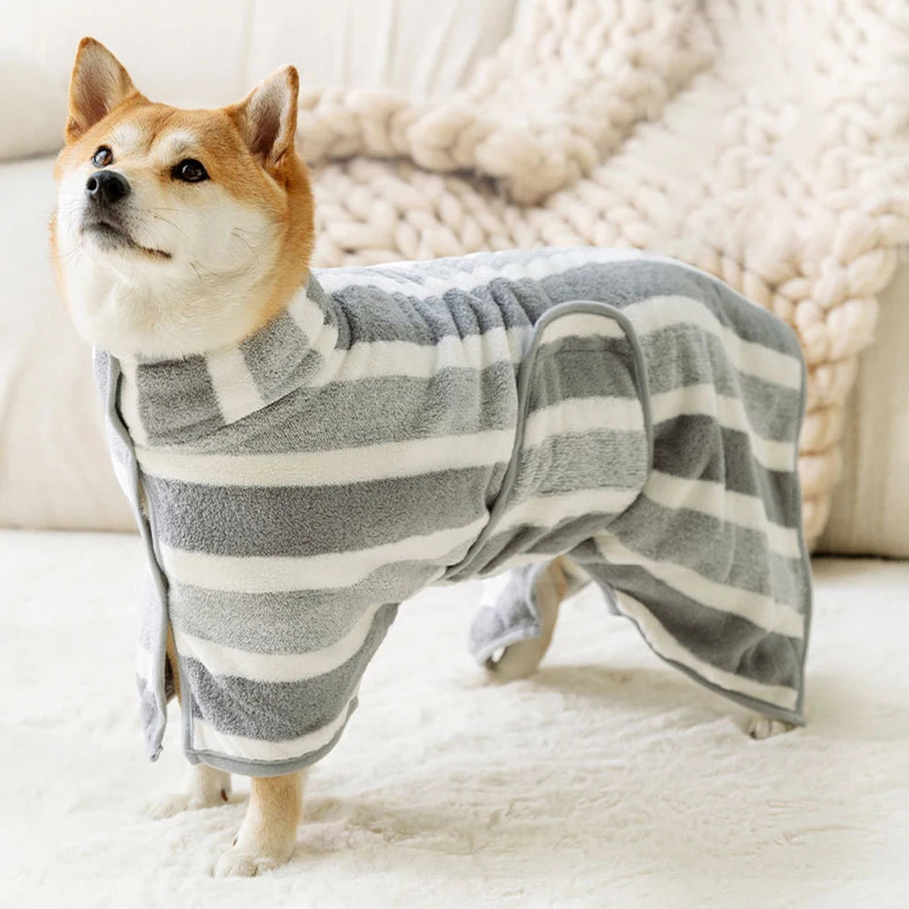 1PC Dog Bathrobe Oversized Thick-Added Absorbent Quick Drying Golden Shiba Cat Bath Towel Towel Used After Bath Winter