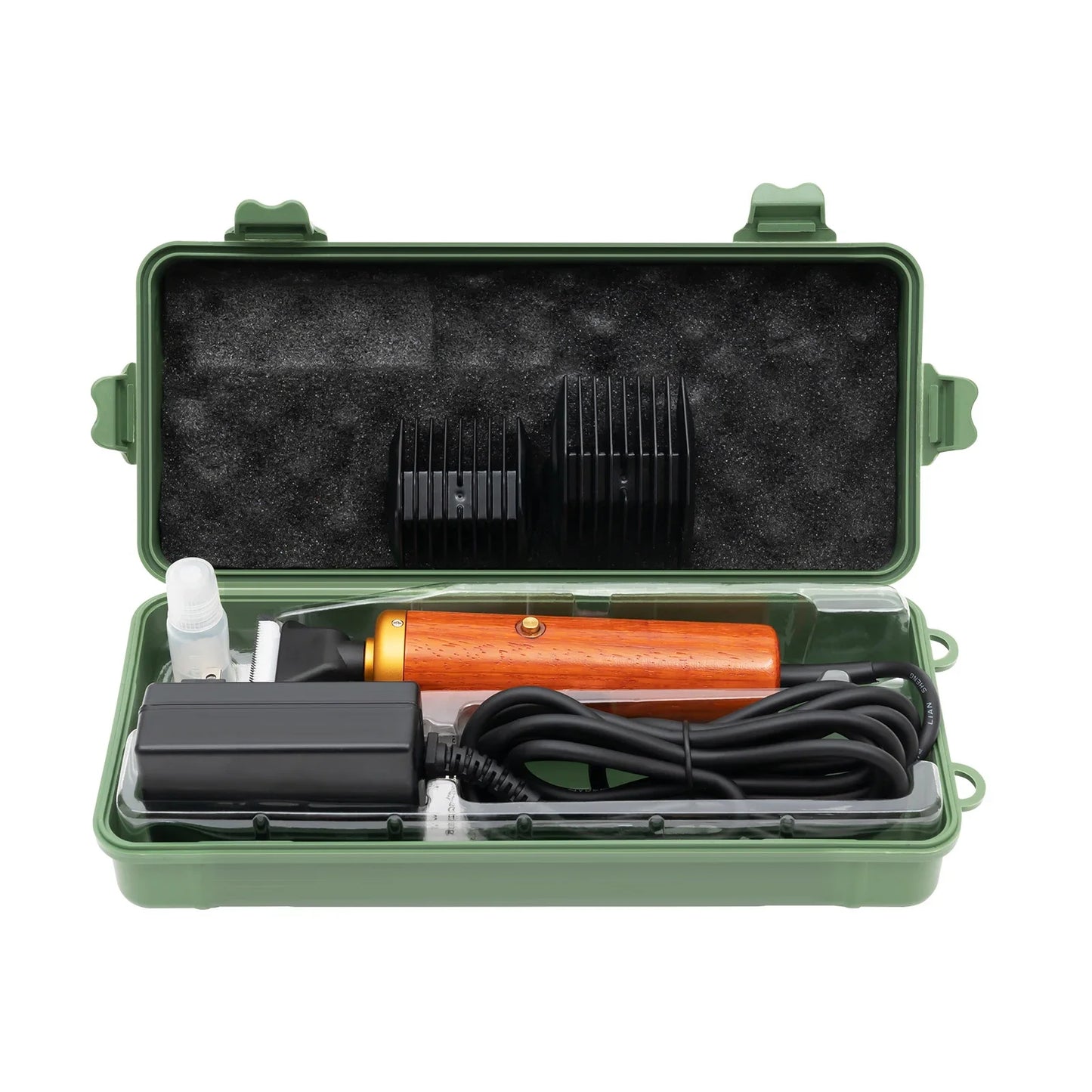 Professional Sheep Shears with Wooden Handle, 55W, 8000rpm, Low Noise, Safe and Portable Clippers for Pets